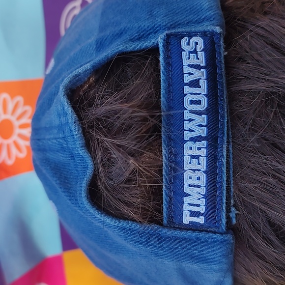 Vtg Twins Enterprise NBA Minnesota Timberwolves Thick  Embroidered Strap-on Hat - Picture 5 of 9